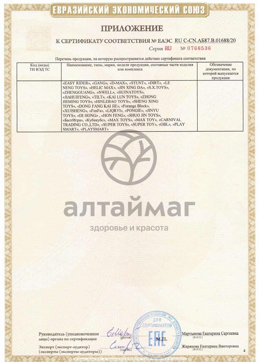 Сертификат на товар Резиновые игрушки Утка в очках и 3 утенка 2726-5 Резиновые игрушки Утка в очках и 3 утенка 2726-5 сертификат