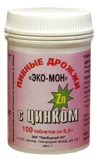 Изображение товара Пивные дрожжи с цинком, 100 табл. Пивные дрожжи с цинком, 100 табл. фотография