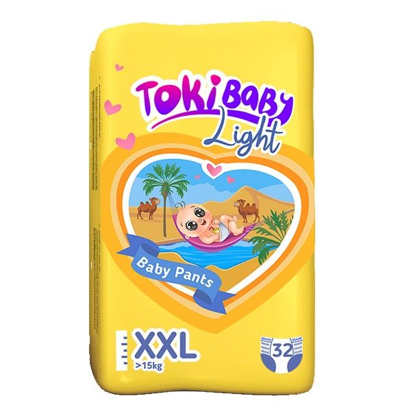 Изображение товара Подгузники-трусики TOKIBABY детские Лайт XXL 32шт Подгузники-трусики TOKIBABY детские Лайт XXL 32шт фотография