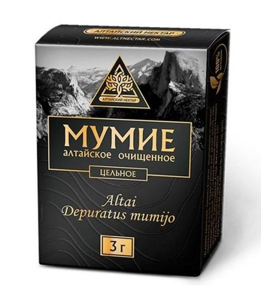 Изображение товара Мумиё алтайское цельное, Алтайский нектар, 3 г Мумиё алтайское цельное, Алтайский нектар, 3 г фотография