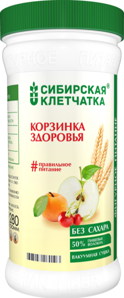 Изображение товара Клетчатка сибирская (корзинка здоровья) банка 280г Клетчатка сибирская (корзинка здоровья) банка 280г фотография